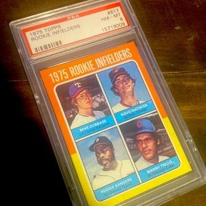 1975 topps rookie infielders psa 8